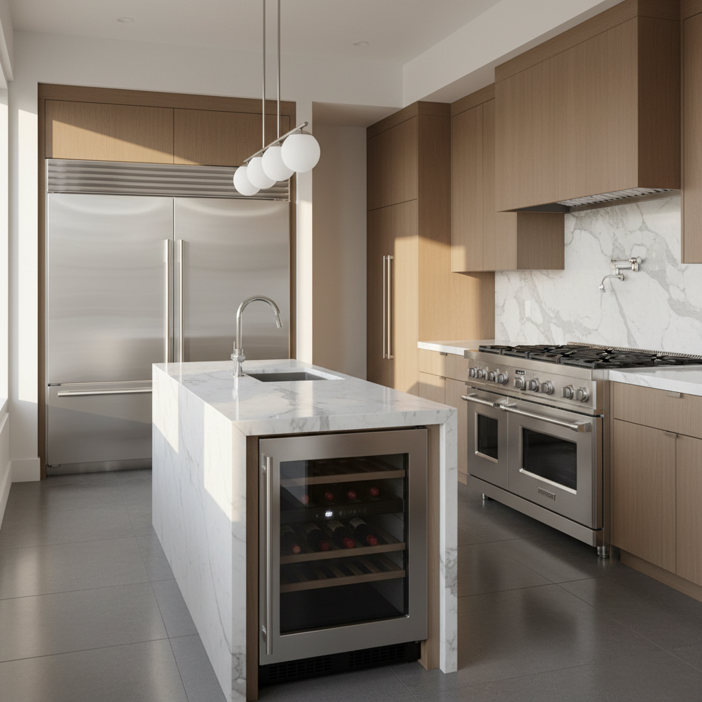 Premium appliance showroom kitchen